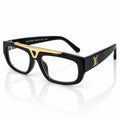 LV - EYEWEAR - BOLD - BLACK - GOLDEN - CENTRE CRAFTED LOGO - DESIGNER