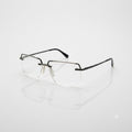 CAZAL 6221 - EYEWEAR - RIMLESS - METALLIC GUN - SILVER - GEOMETRIC SQUARE - PREMIUM