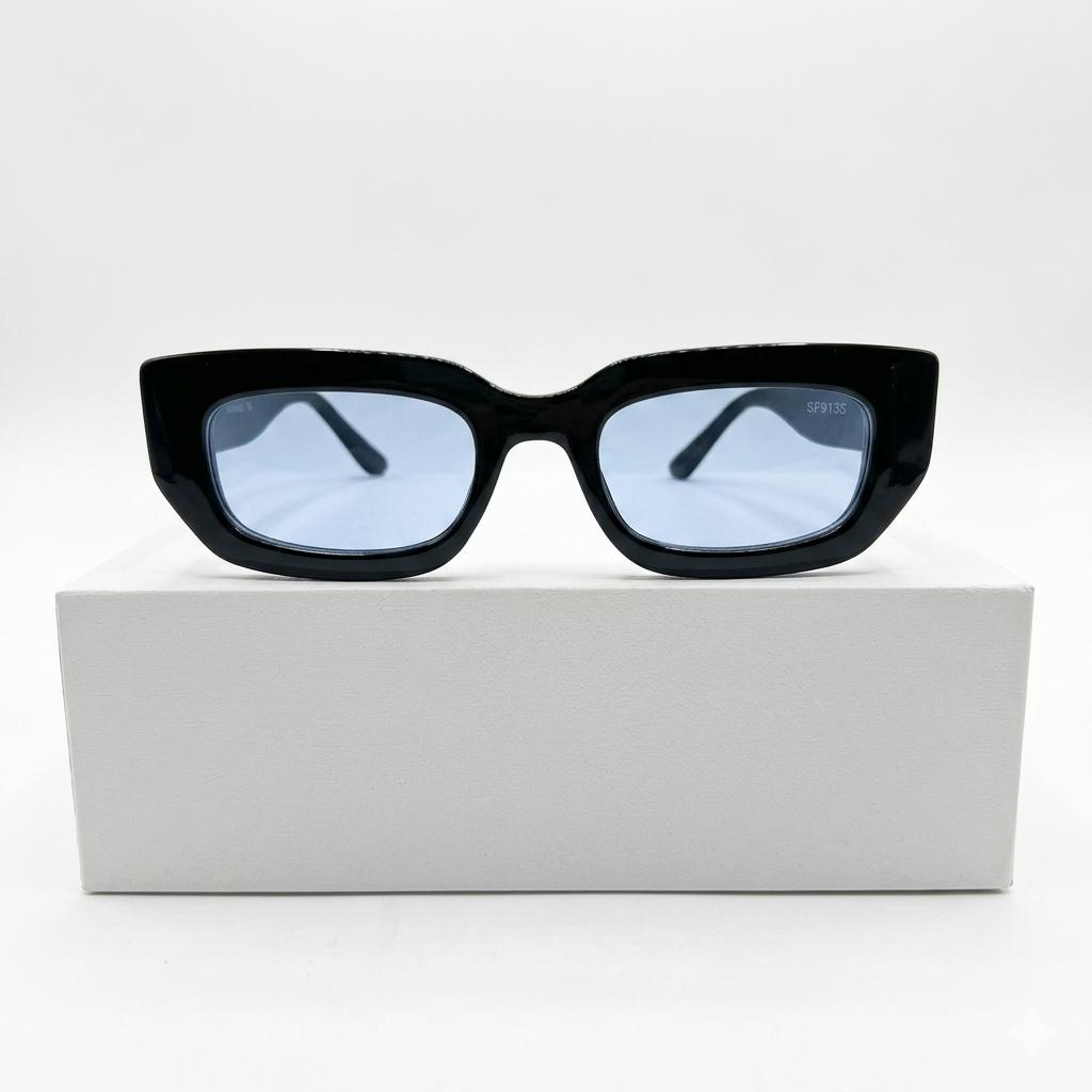 SUNGLASS 2525 - BOLD - BLACK - AQUA - UV - ACETATE - UNISEX