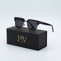 TF 9820 - SUNGLASS - CLUB MASTER SQUARE - BLACK GOLDEN - DESIGNER - PREMIUM QUALITY