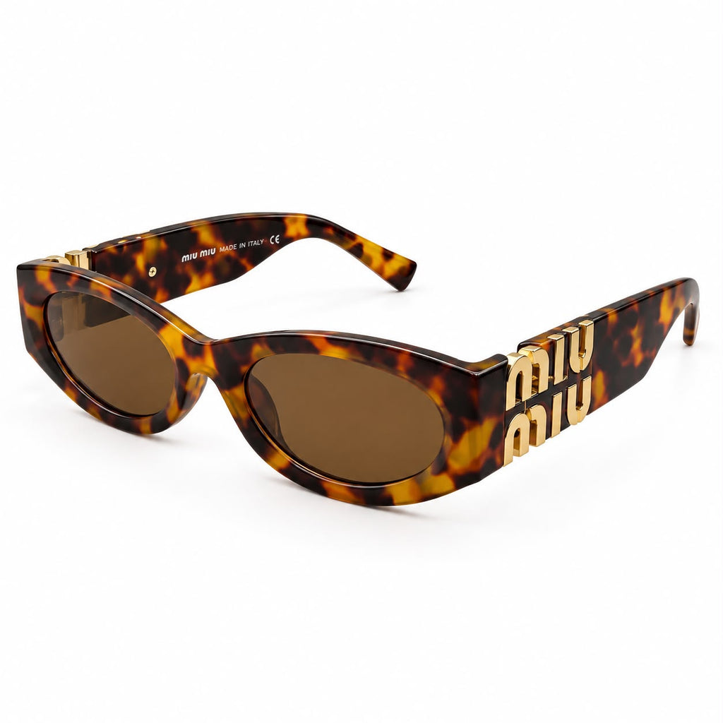 MIU MIU 6152 - BOLD - TRENDY - OVAL CATEYE - TORTOISE - BROWN - WOMEN