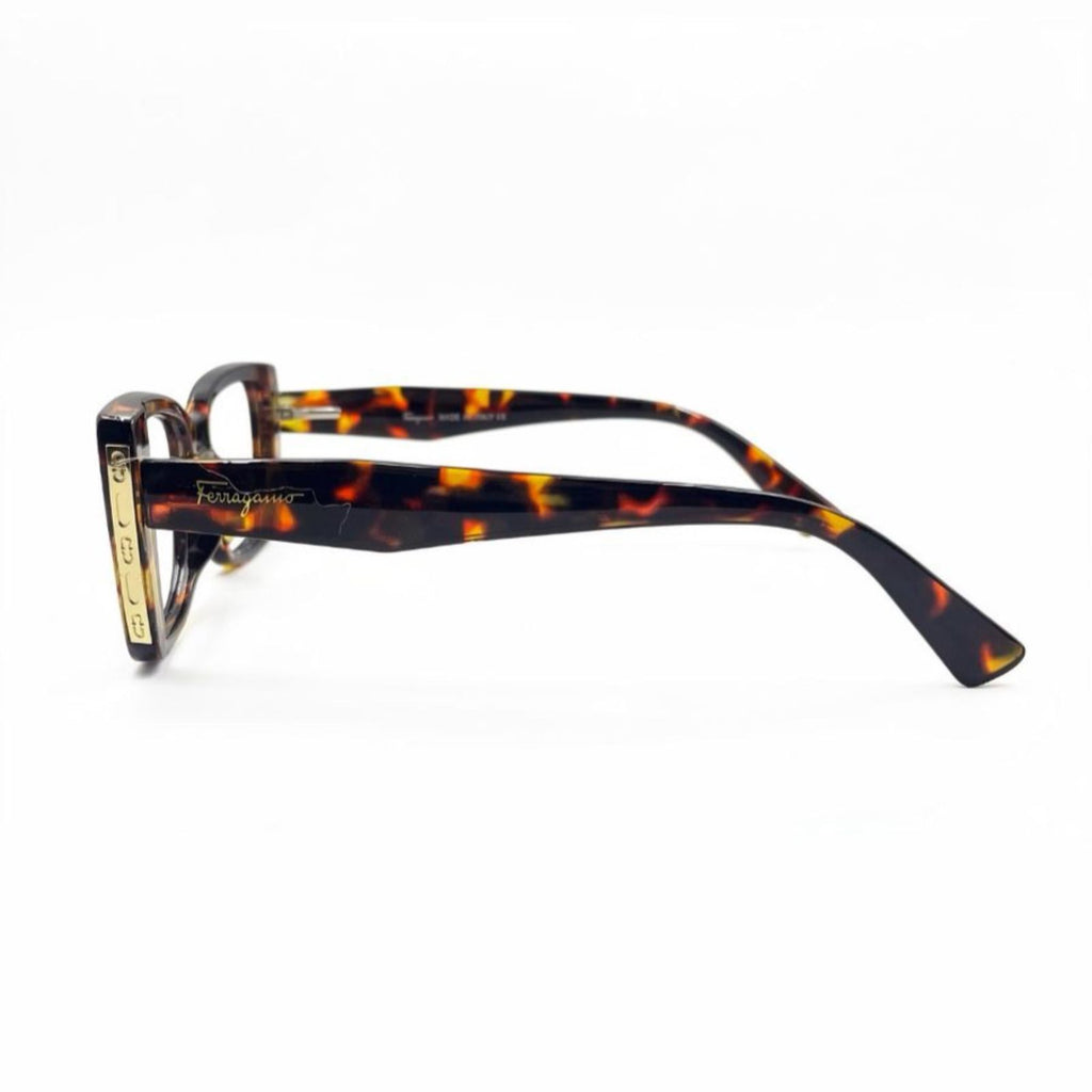 FERRAGAMO 23122 - EYEWEAR  - LADIES - BOLD - CATEYE - CHEETAH PRINT- TRENDY