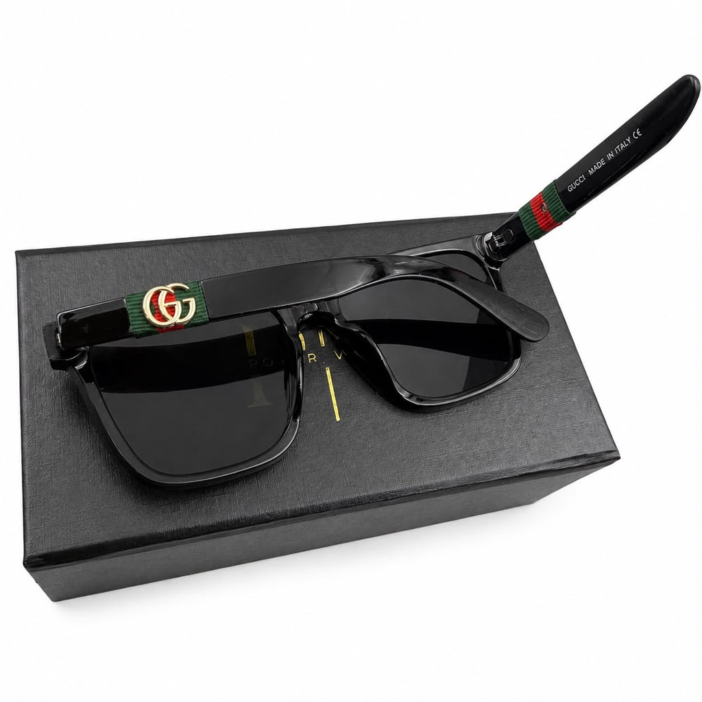 GC 1390 - SUNGLASS - SQUARE - GLOSSY BLACK - UV - BRANDING - QUALITY - PREMIUM