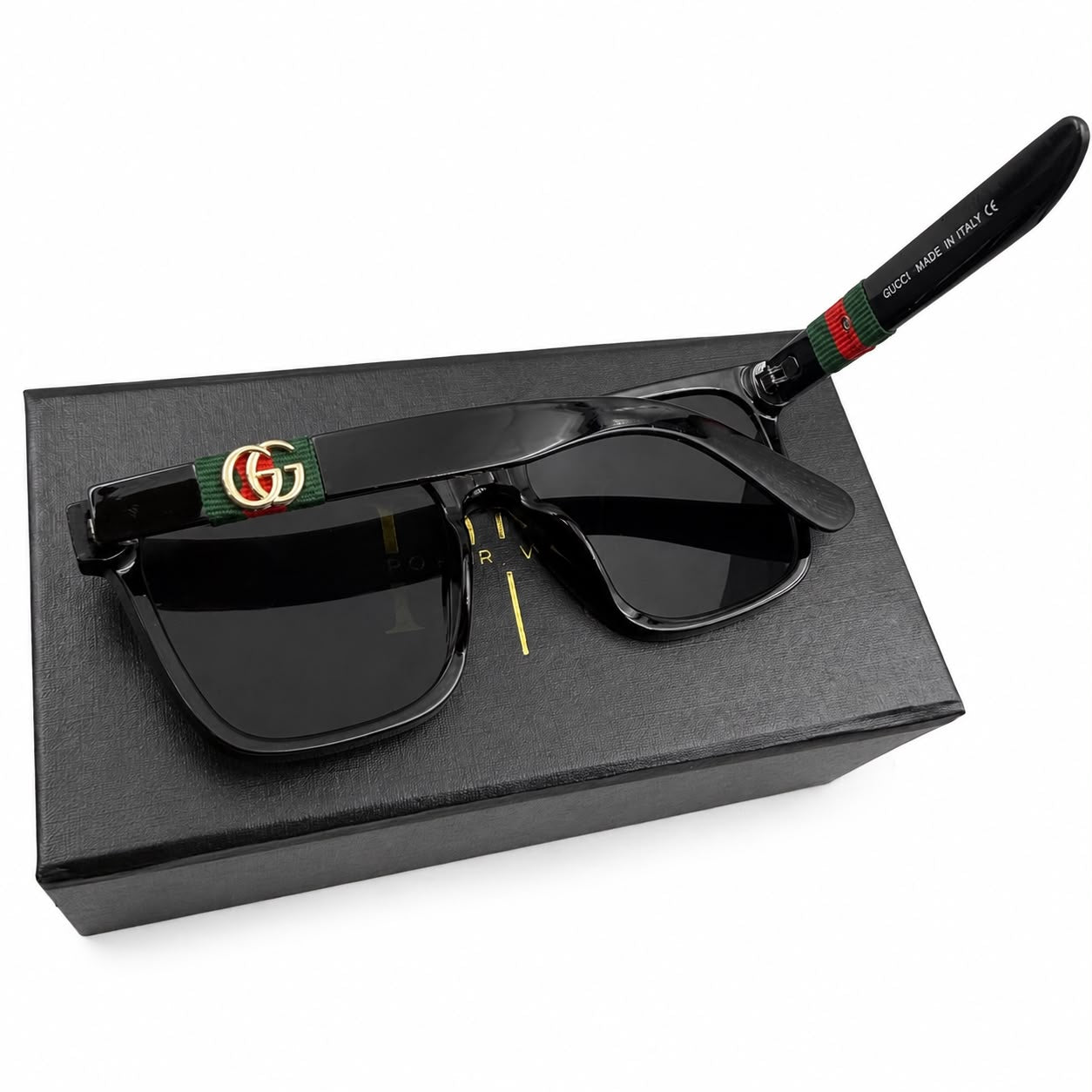 GC 1390 - SUNGLASS - SQUARE - GLOSSY BLACK - UV - BRANDING - QUALITY - PREMIUM
