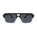 PR 98203 - SHADES - NAVIGATOR - DOUBLE BEAM - GLOSSY BLACK - TRANSPARENT - SPRING SIDES - QUALITY PREMIUM