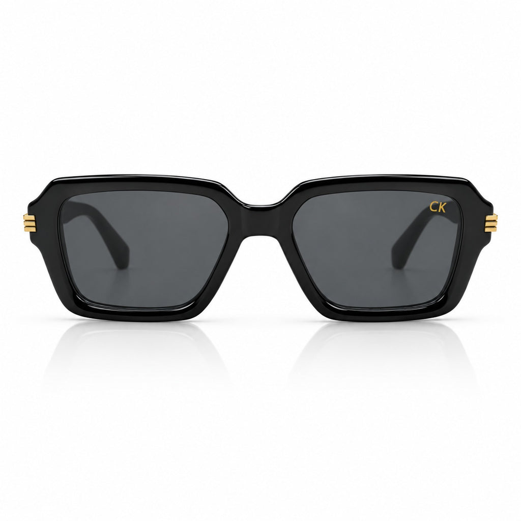 CK 98372 - BOLD - BLACK - CUT SQUARE - MATTE GOLD - UNISEX