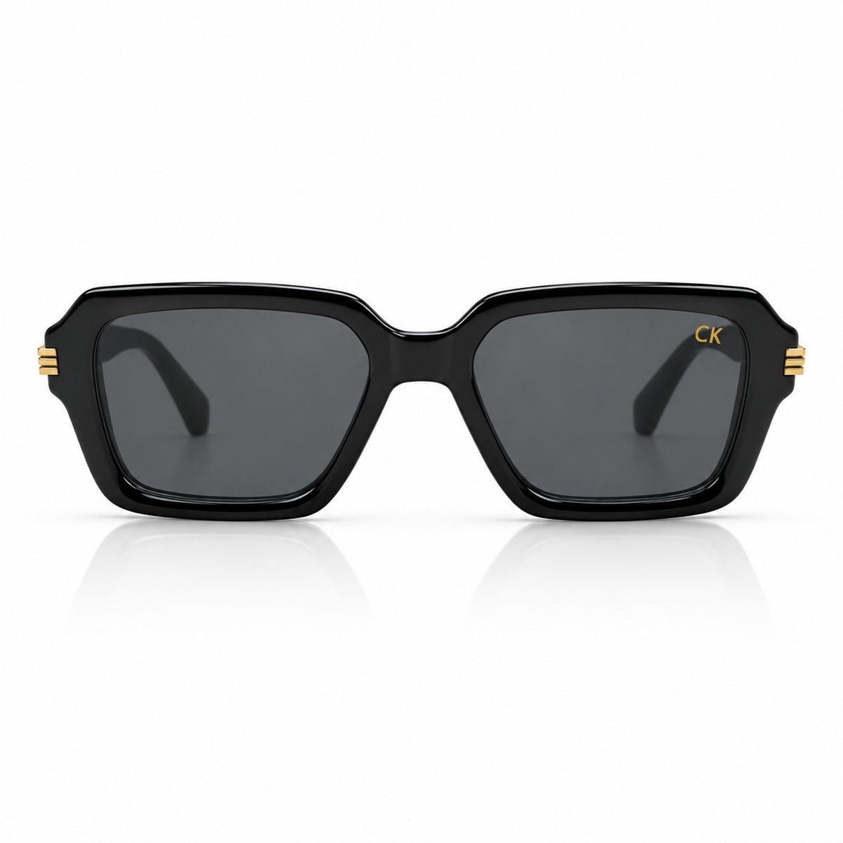 CK 98372 - BOLD - BLACK - CUT SQUARE - MATTE GOLD - UNISEX