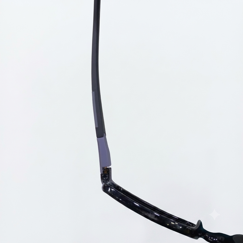 EYEWEAR - GENTS - OAKLEY STYLE - BLACK - GREY - FIBRE - FLEXIBLE - OVERSIZED