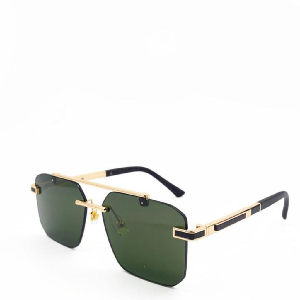 OW 3152 - SUNGLASS - RIMLESS - DOUBLE BEAM - GOLDEN - GREEN - MEN