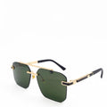 OW 3152 - SUNGLASS - RIMLESS - DOUBLE BEAM - GOLDEN - GREEN - MEN