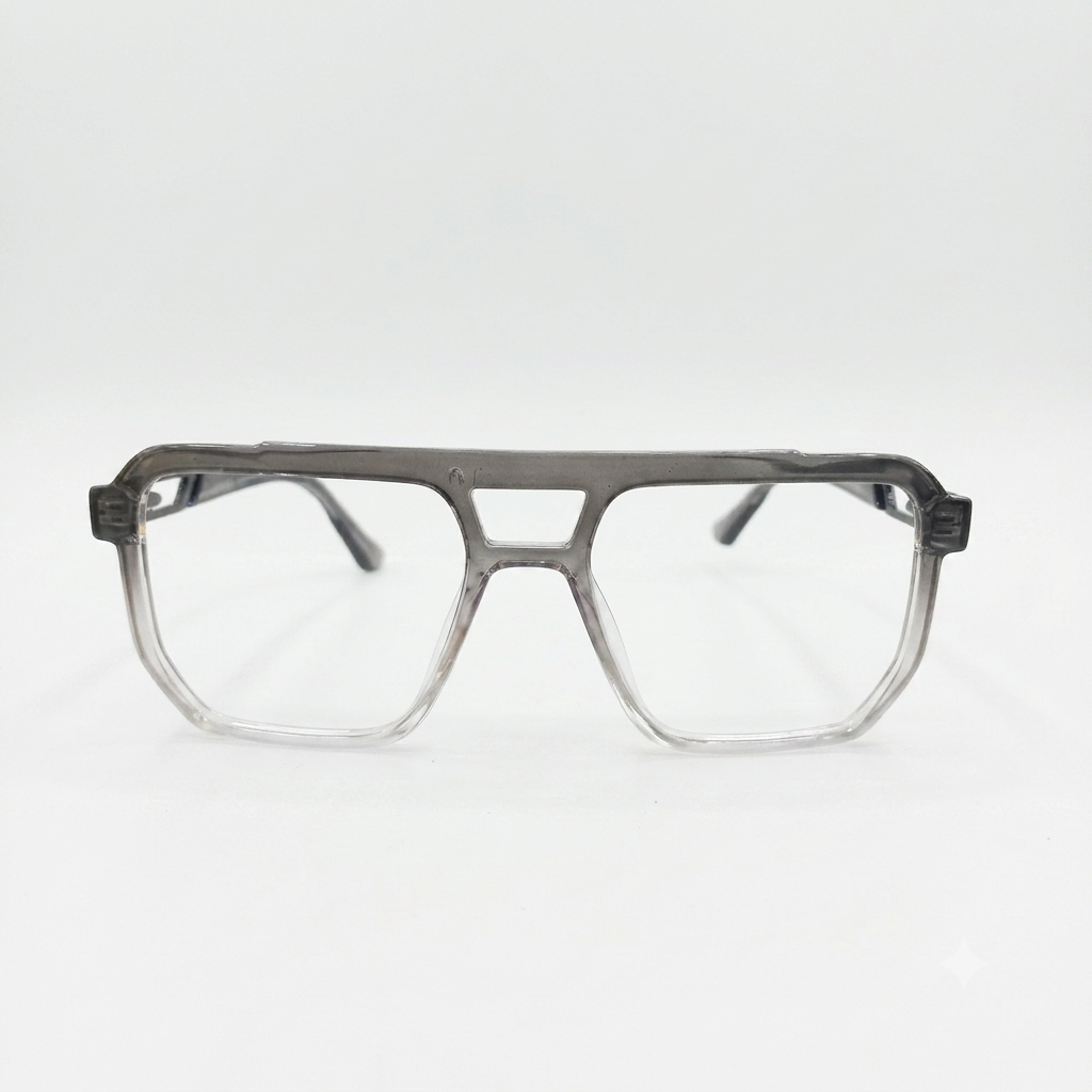 TR 251136 - EYEWEAR - DOUBLE BRIDGE - GREY TWO TONE - SPRING HINGES - MEN