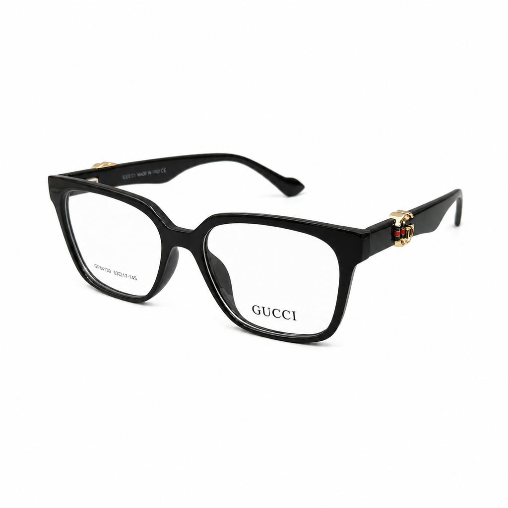 GC 24137 - SLEEK - SQUARE - BLACK - BRANDING FLEXIBLE TEMPLES - PRESCRIPTION EYEWEAR - PREMIUM