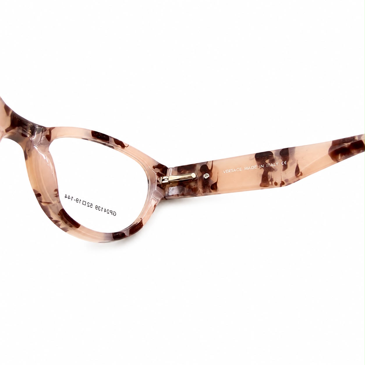 VERSACE 24139 - GORGEOUS - PEACH TORTOISE - CAT EYE - WOMEN - PREMIUM - QUALITY