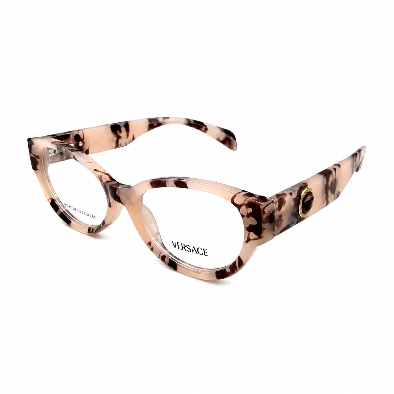VERSACE 24139 - GORGEOUS - PEACH TORTOISE - CAT EYE - WOMEN - PREMIUM - QUALITY