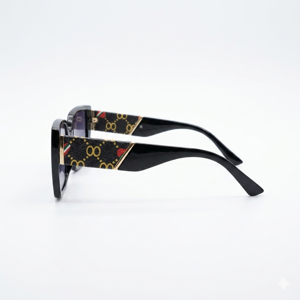 GC 2813 - SHADES - LADIES - SQUARE - BOLD - BLACK - ACETATE