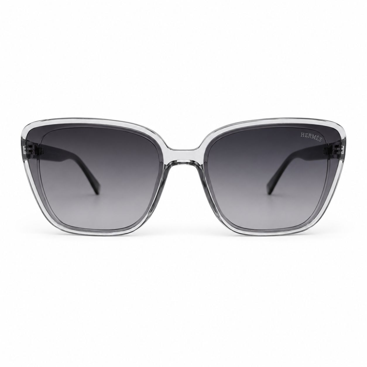 HERMES 33120 - SUNGLASS - LADIES - CATEYE - UV - GREY TRANSPARENT