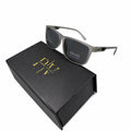 CAR 1002 - SUNGLASS - MATTE GREY - BLACK - POLARISED - PREMIUM - MEN