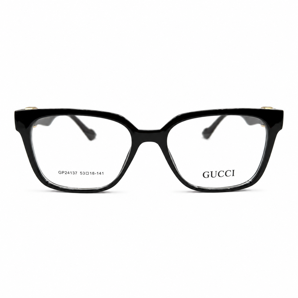GC 24137 - SLEEK - SQUARE - BLACK - BRANDING FLEXIBLE TEMPLES - PRESCRIPTION EYEWEAR - PREMIUM
