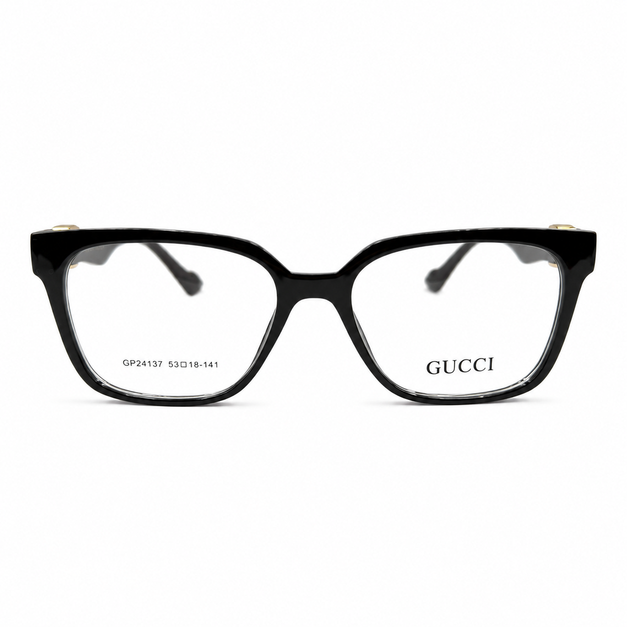 GC 24137 - SLEEK - SQUARE - BLACK - BRANDING FLEXIBLE TEMPLES - PRESCRIPTION EYEWEAR - PREMIUM