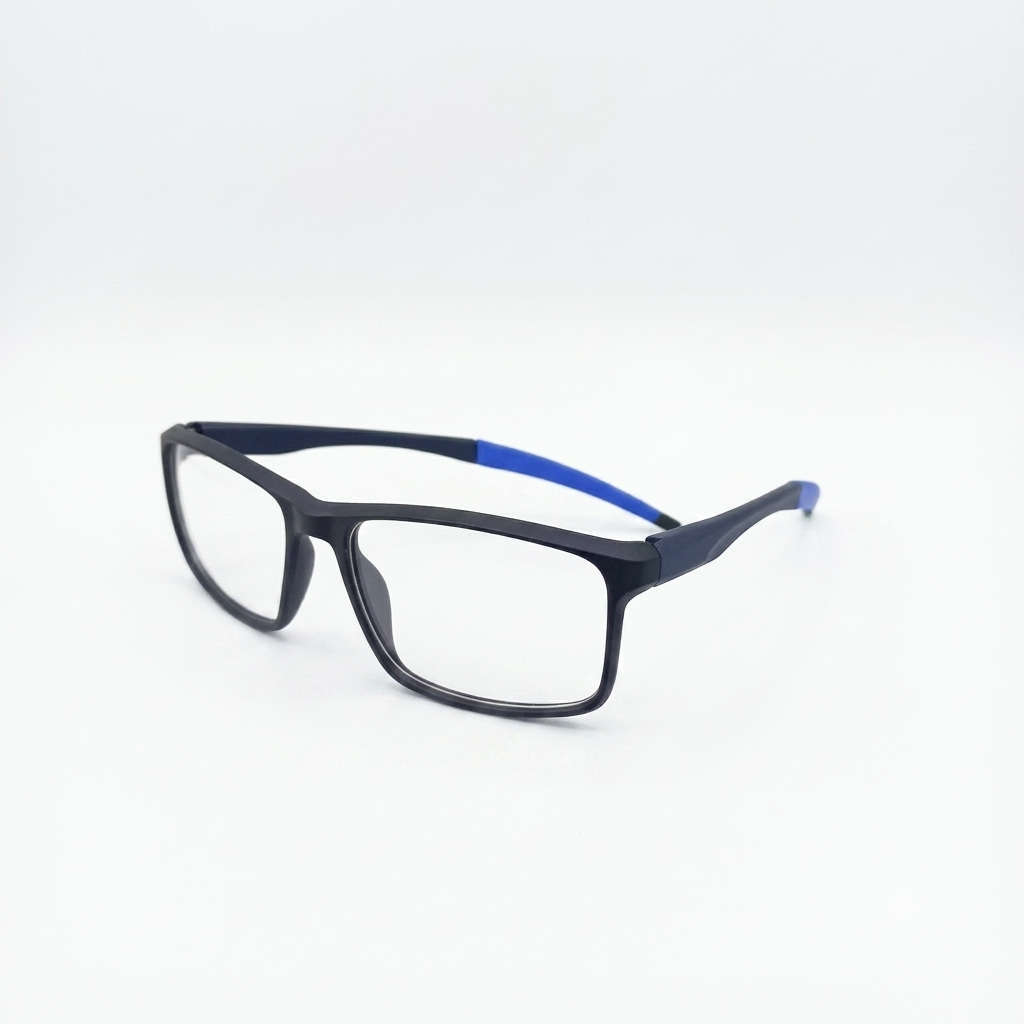 EYEWEAR - MEN - OAKLEY STYLE - MATTE BLACK - MATTE BLUE - OVERSIZED