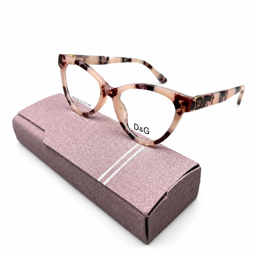 D&G 24155 - GORGEOUS - CATEYE - PEACH TORTOISE - DESIGNER - LADIES - PREMIUM
