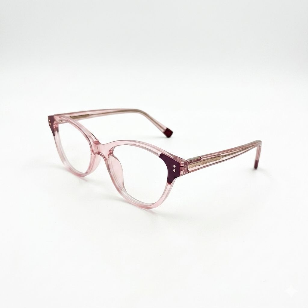 VISION 5736 - EYEWEAR - CATEYE - PINK - TRANSLUCENT - FORMAL - GENTLE-WOMAN