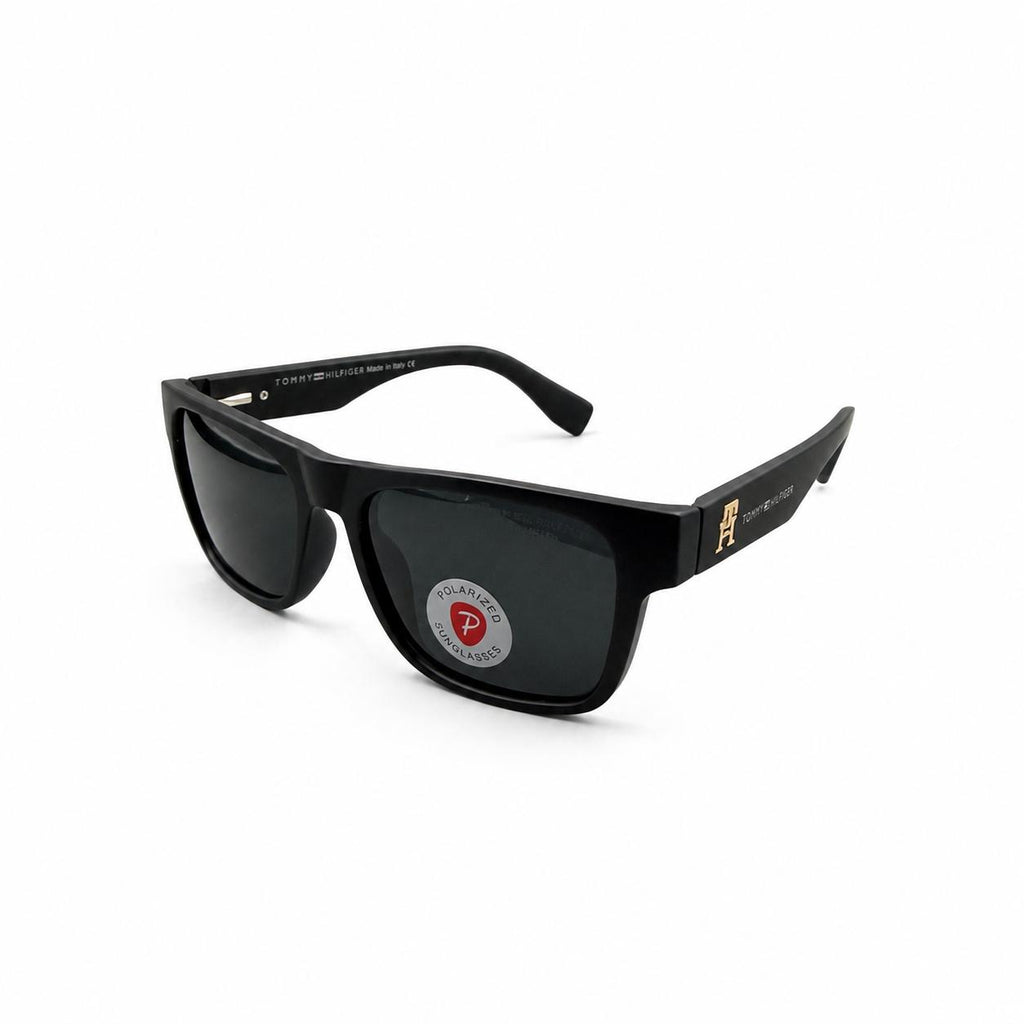 TH 2429 - SOPHISTICATED - SQUARE - MATTE BLACK - POLARISED - SPRING SIDES BRANDING - ACETATE - PREMIUM