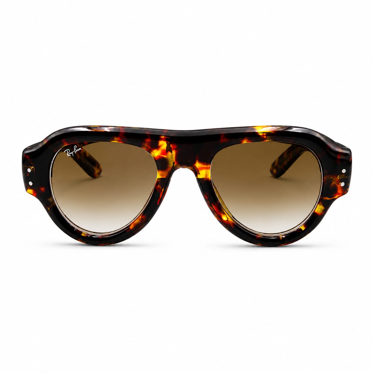 RB - AVIATAR - PUFFER - TORTOISE - BROWN GRADIENT - DIAMOND HARD - ACETATE - BOLD - PREMIUM