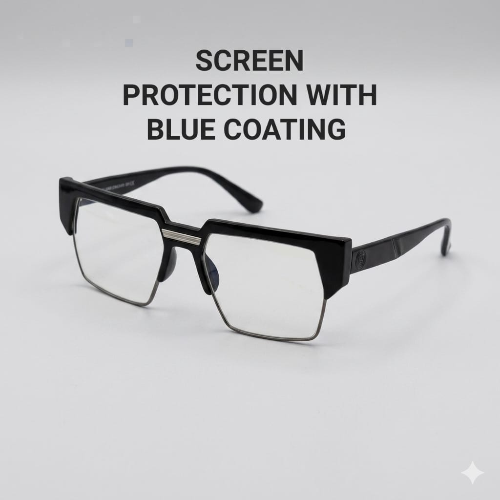 TR25703 - BLUE LIGHT BLOCKER - TRANSITION -BLUE COATING - BLACK - GUN METALLIC