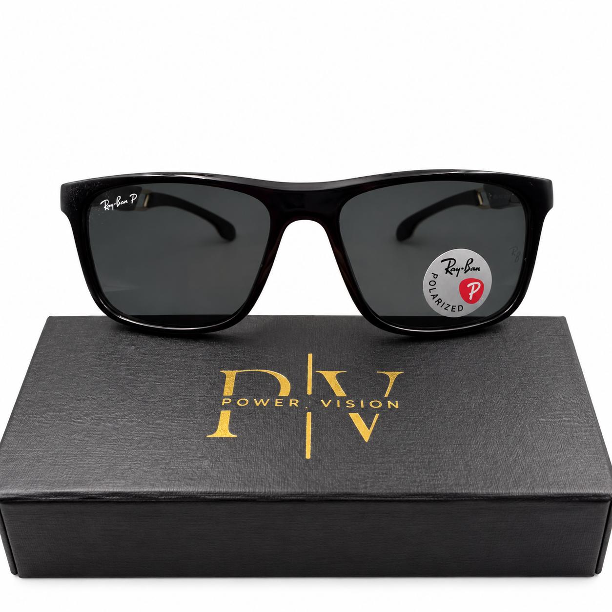 RB 600 - COMFORT ZONE - SQUARE - POLARISED - BLACK - TEXTURED GRIP - BRANDING SPRING SIDES - PREMIUM