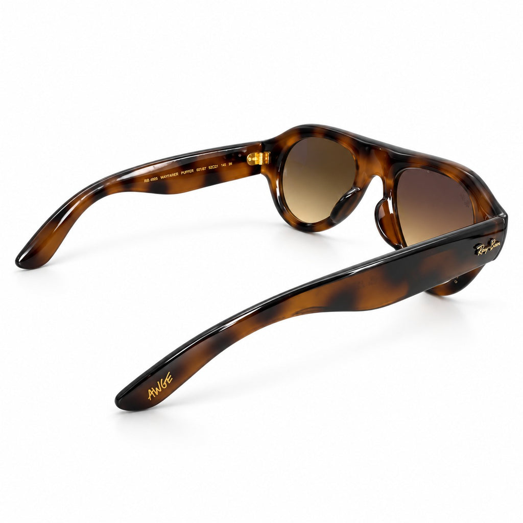 RAYBAN X AWGE 4925 - PUFFER - AVIATOR - TORTOISE + BROWN GRADIENT - ACETATE - HIGH QUALITY