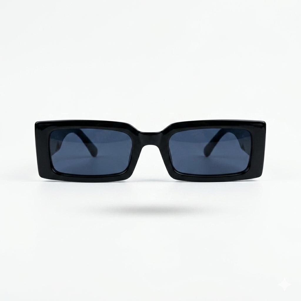 Sunglasses 21147729 - TRENDY - BOLD - RECTANGULAR - BLACK - THICK SIDE - UV - UNISEX