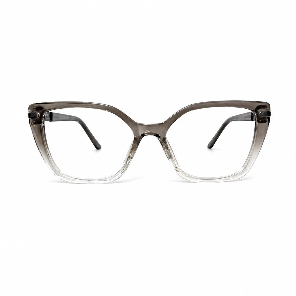 EYEWEAR 2003 - LADIES - CATEYE - GREY TRANSPARENT - SPRING HINGES - EVERYDAY