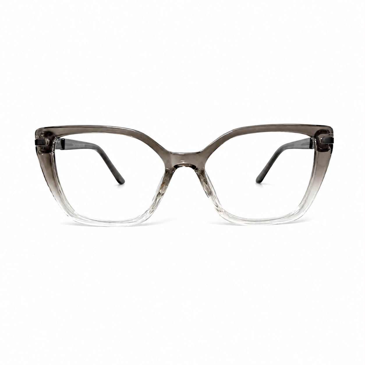 EYEWEAR 2003 - LADIES - CATEYE - GREY TRANSPARENT - SPRING HINGES - EVERYDAY