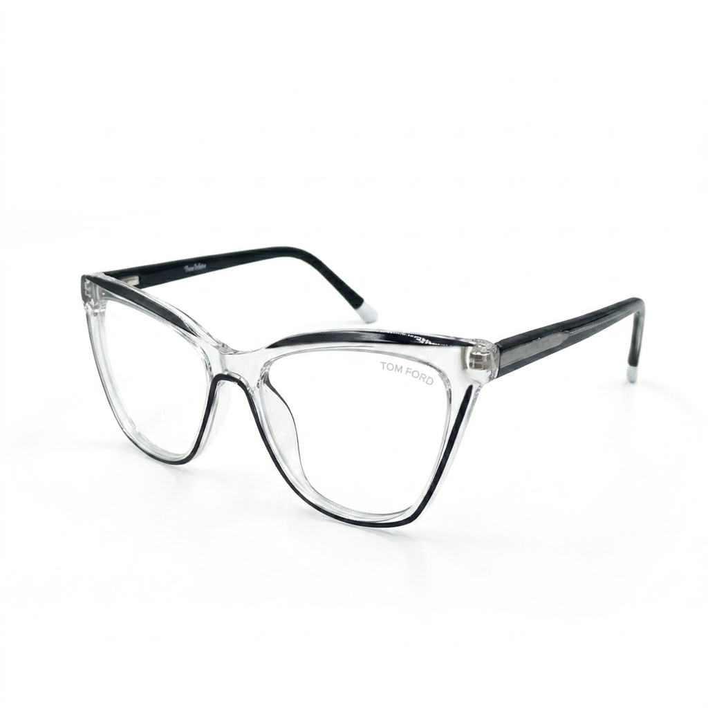 VISION 5712 - CAT EYE - DESIGNER - TRANSPARENT+BLACK - WOMEN