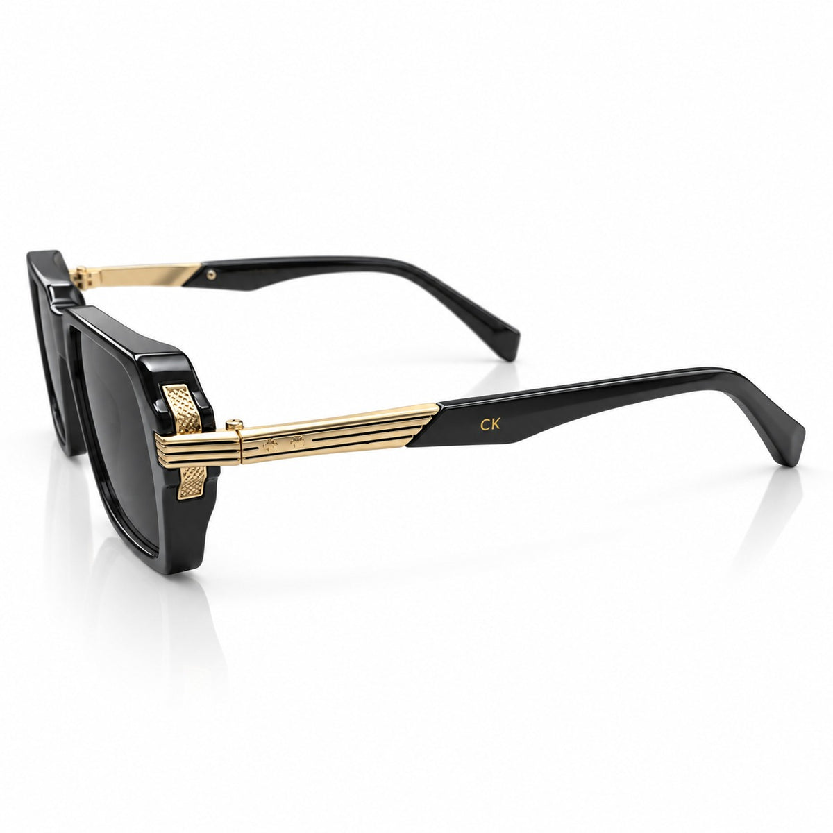 CK 98372 - BOLD - BLACK - CUT SQUARE - MATTE GOLD - UNISEX