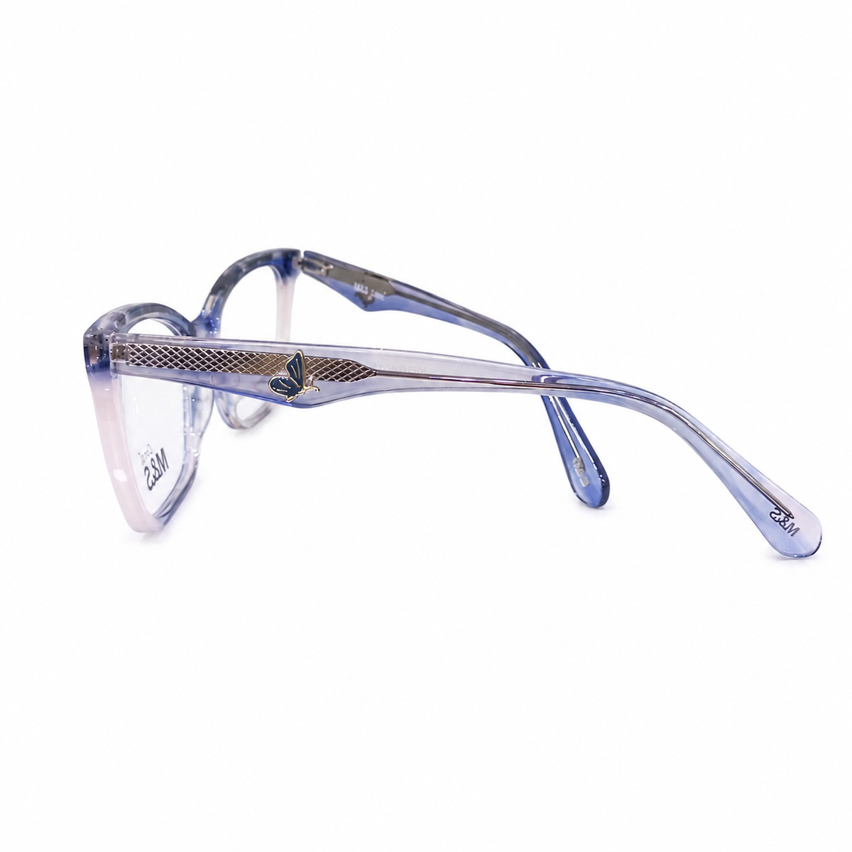 MB24 - CATEYE - WOMEN - BLUE PINK BLUSH - ACETATE - PREMIUM