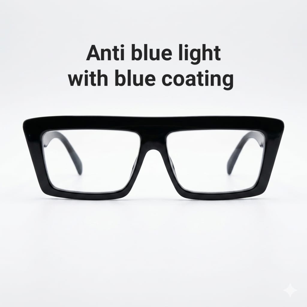 DIOR 2075 - BOLD - BLUE LIGHT BLOCKER - TRANSITION - BLUE COATING - BLACK - QUALITY