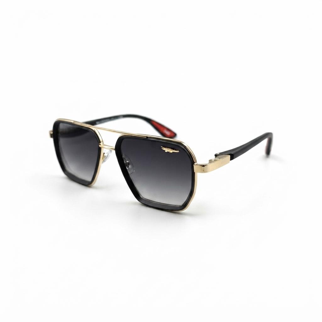 LACOSTE - DOUBLE BRIDGE - GOLDEN BLACK - FIBER SIDES - CUT SQUARE - MEN