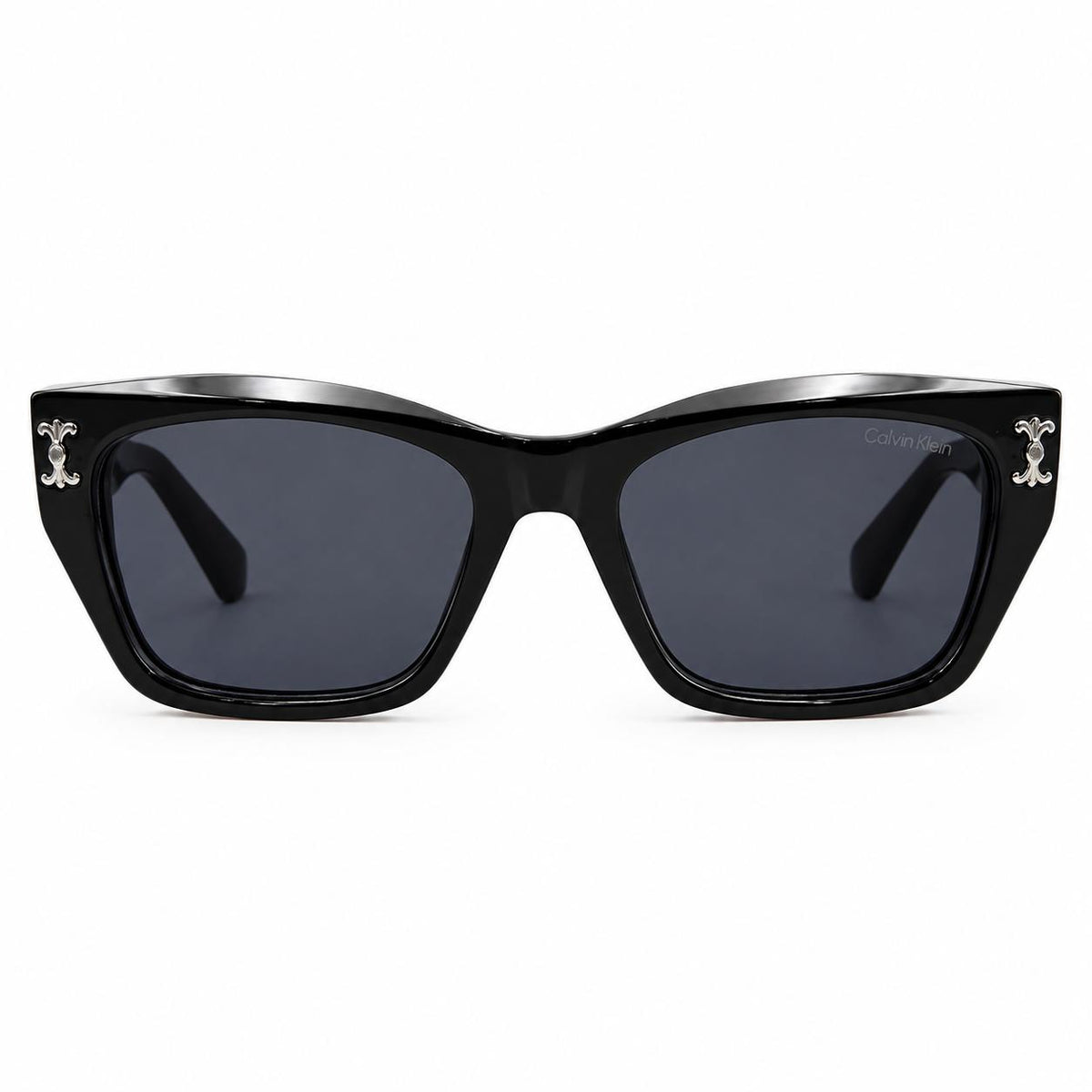 CK - LATEST - BOLD - BLACK - WAYFARER SQUARE - SILVER RIVET - QUALITY
