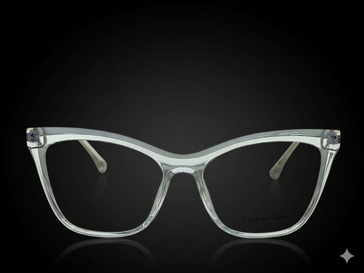 TR 5055 - EYEWEAR - LADIES - TRANSPARENT - CATEYE - DURABILITY - BIG SHAPE