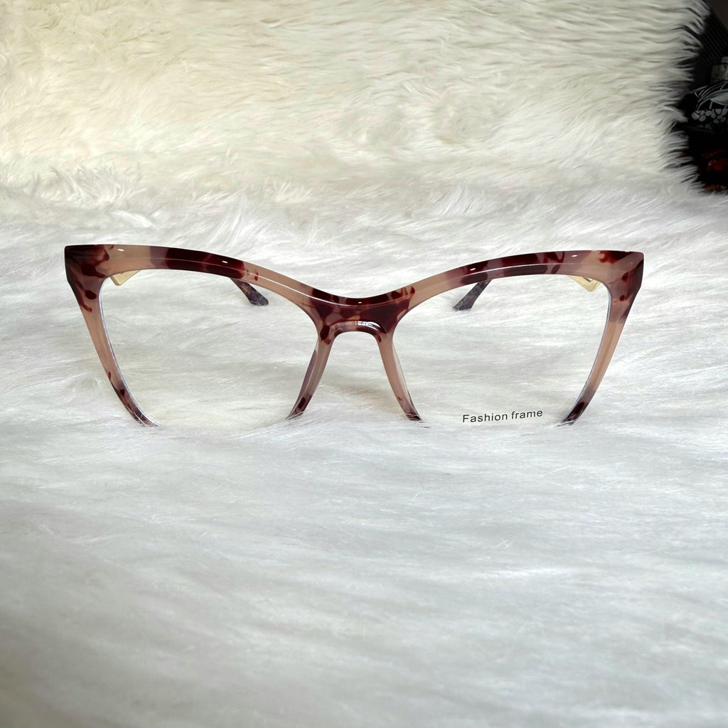 TR 5055 - EYEWEAR - LADIES - CATEYE - PEACH TORTOISE - OVERSIZED