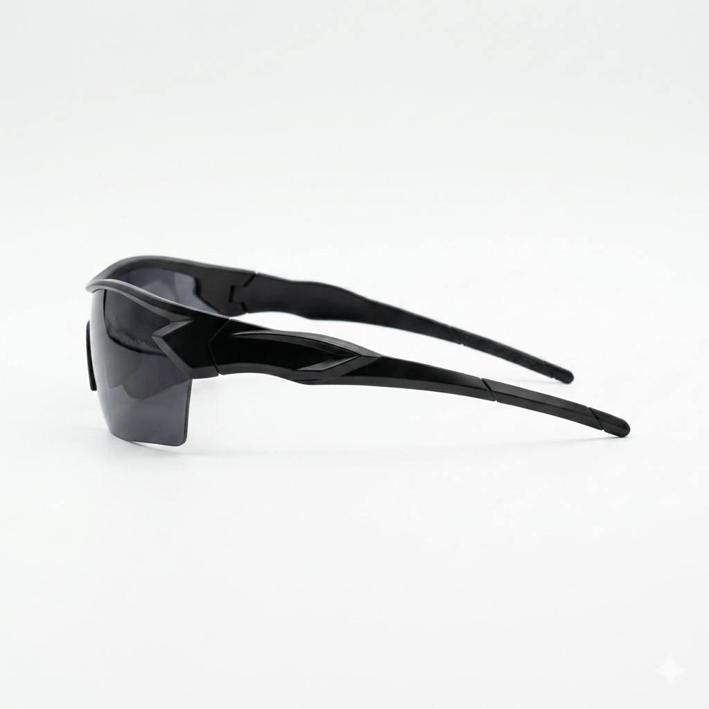 QY2301 - SUNGLASS - SPORTS - POLARISED - UV - BLACK - PERFECT GRIP