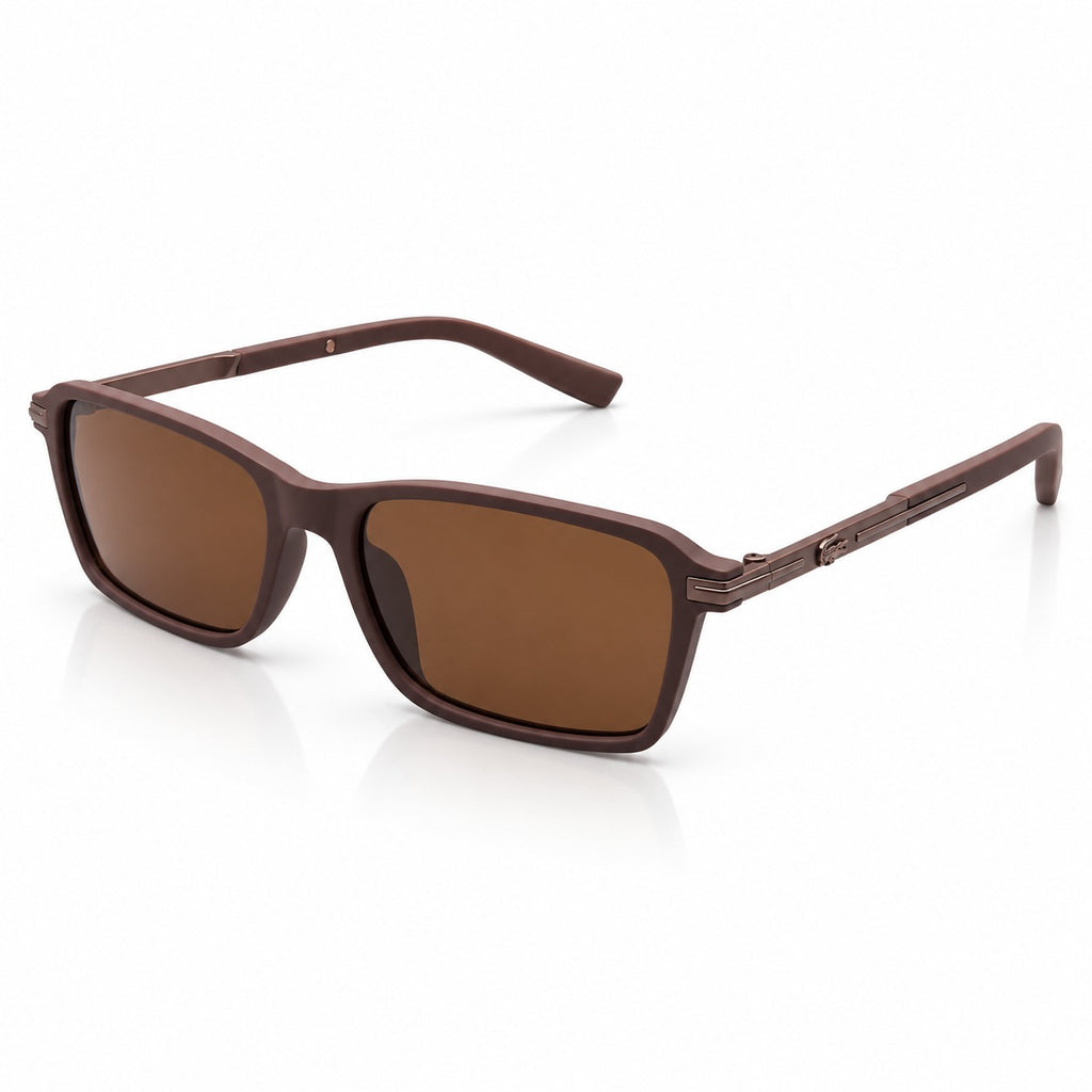 LAC 251106 - OLD SQUARE - MATTE BROWN - POLARISED - LIGHTWEIGHT - MEN