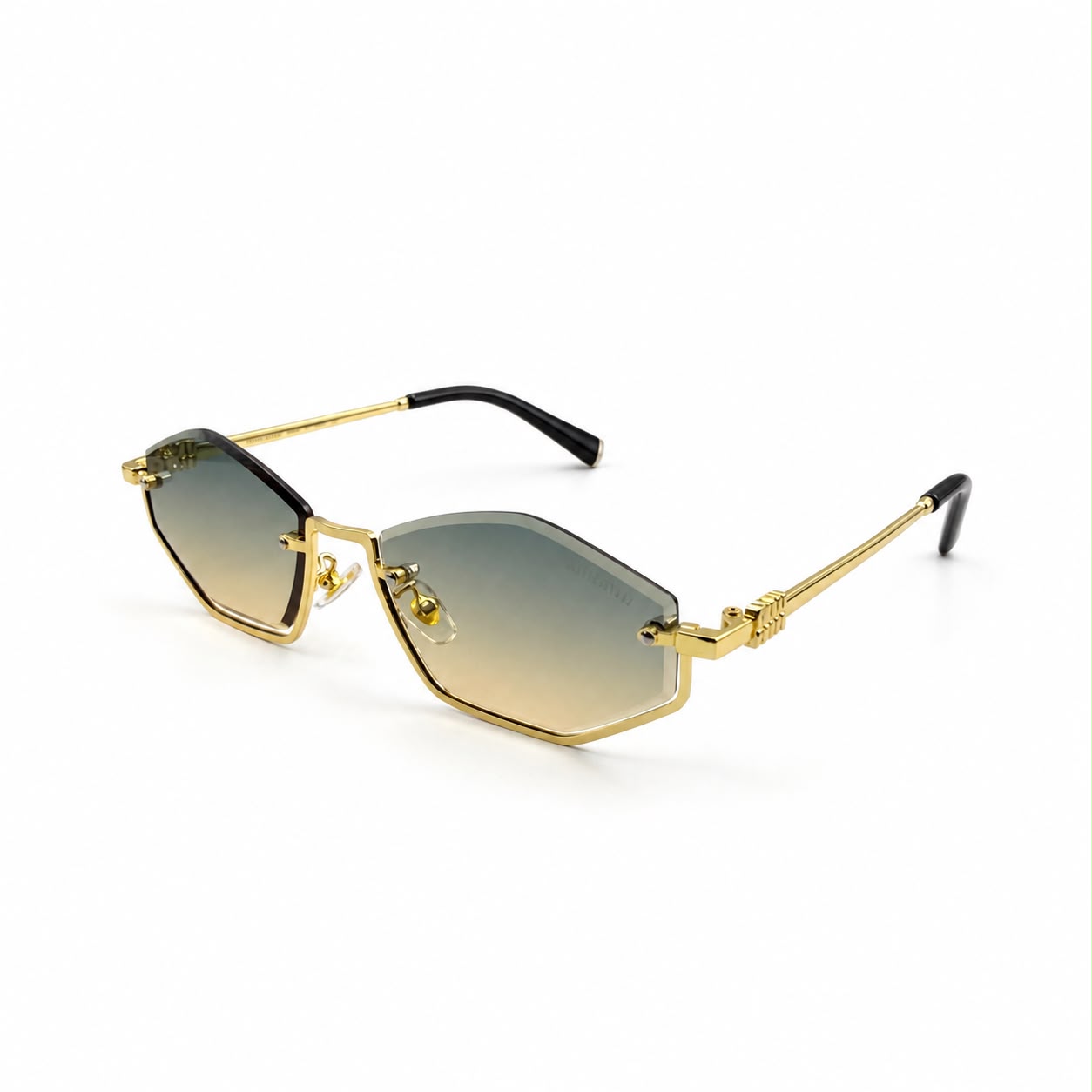 MIU MIU 1747 - GLAMOUR - HEXAGON - GOLD - GREY WARM TINT - PREMIUM - WOMEN