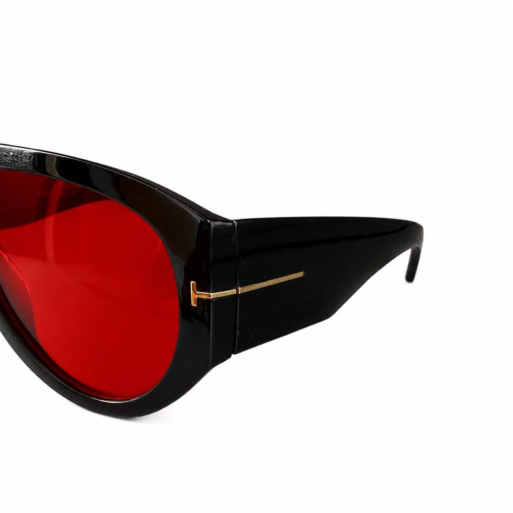 TF - OVERSIZE - SHEILD - AVIATAR - BOLD - BLACK - RED - PREMIUM - UNISEX