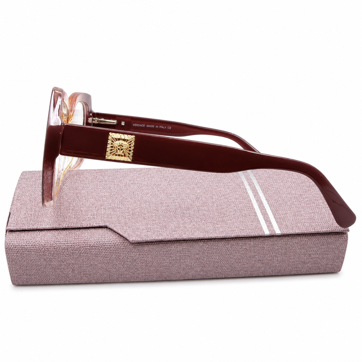 VE 24130 - GORGEOUS - GEOMETRIC SQUARE - BURGUNDY - CHAMPAGNE - SPRING BRANDING TEMPLES