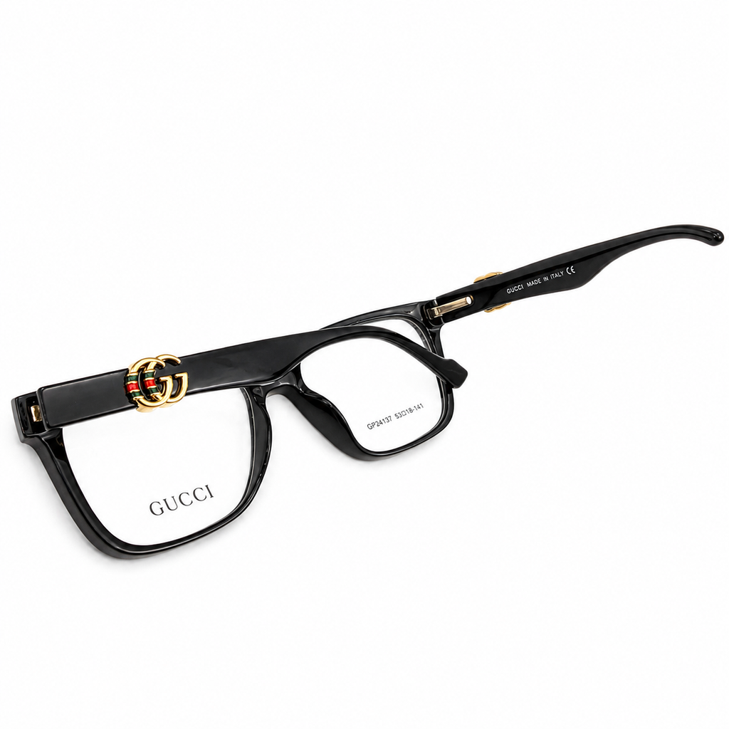 GC 24137 - SLEEK - SQUARE - BLACK - BRANDING FLEXIBLE TEMPLES - PRESCRIPTION EYEWEAR - PREMIUM