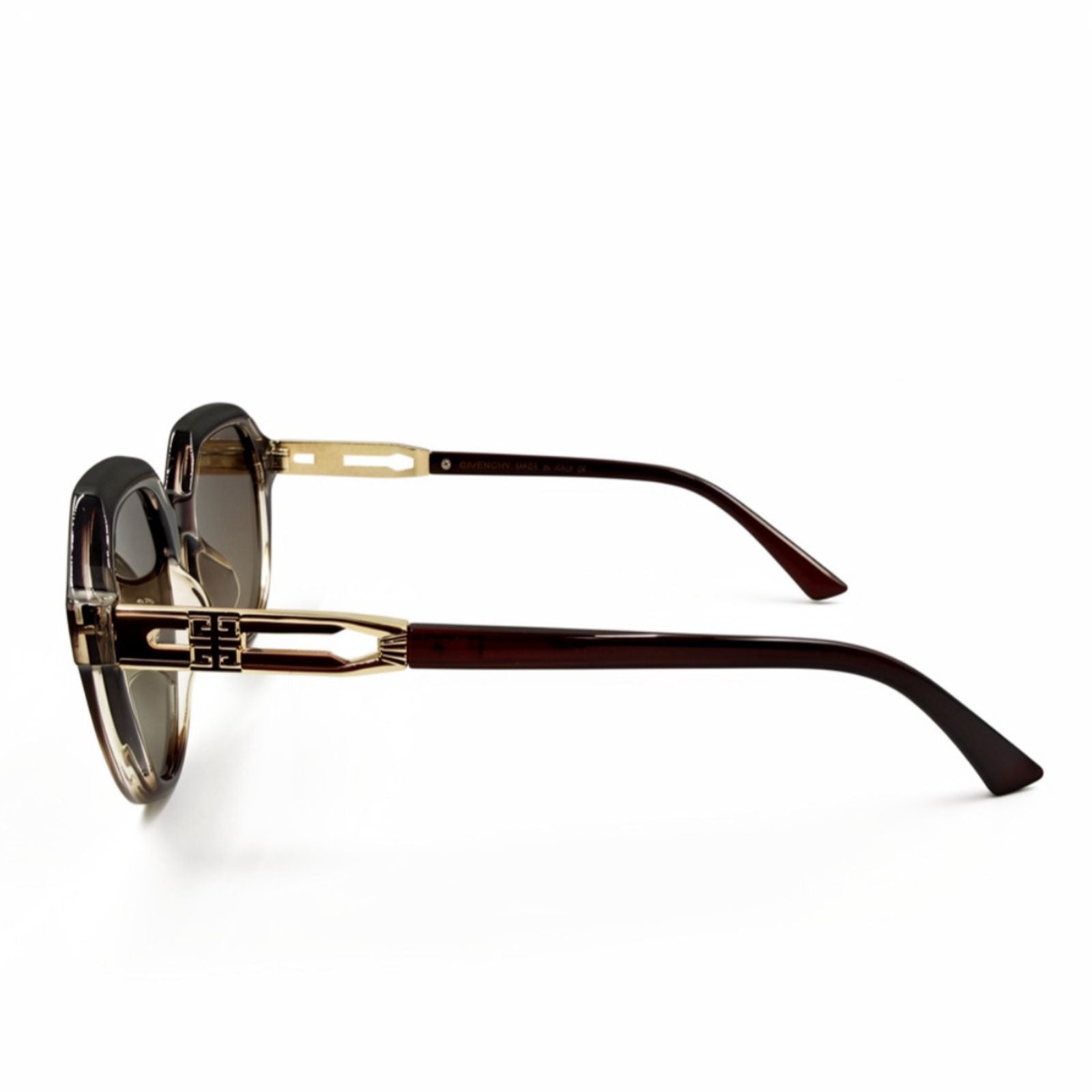 GV 99164A - LADIES - SHADY - BROWN MARBLE - POLARISED - CUT ROUND - PREMIUM
