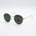 RB 3772 - SUNGLASS - ROUND - METALLIC - GOLDEN - DIAMOND HART GLASS - QUALITY MATTERS